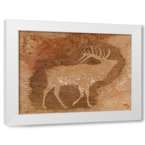 Lodge Chaperone III White Modern Wood Framed Art Print by Moore, Regina
