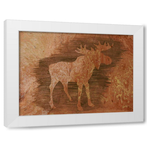 Lodge Chaperone IV White Modern Wood Framed Art Print by Moore, Regina