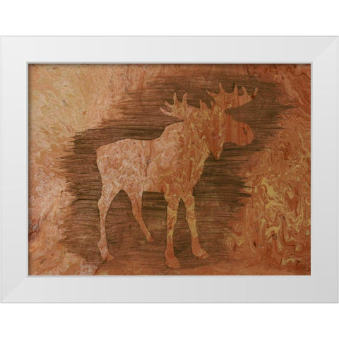 Lodge Chaperone IV White Modern Wood Framed Art Print by Moore, Regina