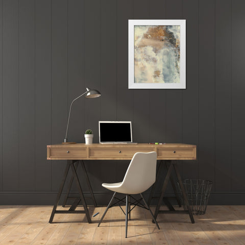 Camouflage I White Modern Wood Framed Art Print by Moore, Regina