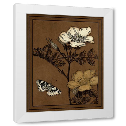 Gilded Blossom IV White Modern Wood Framed Art Print by Vision Studio