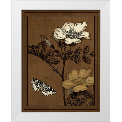 Gilded Blossom IV White Modern Wood Framed Art Print by Vision Studio