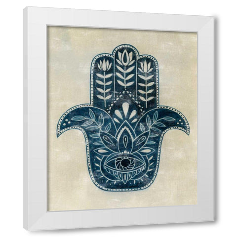 Day Eye Hamsa II White Modern Wood Framed Art Print by Popp, Grace