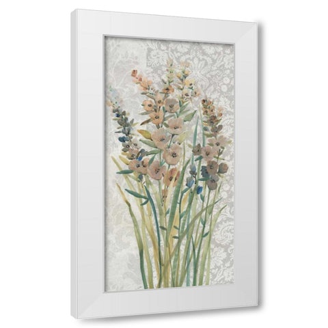 Patch of Wildflowers I White Modern Wood Framed Art Print by OToole, Tim