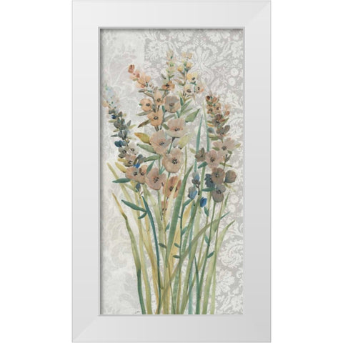 Patch of Wildflowers I White Modern Wood Framed Art Print by OToole, Tim