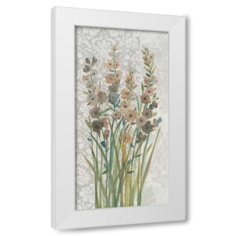 Patch of Wildflowers II White Modern Wood Framed Art Print by OToole, Tim