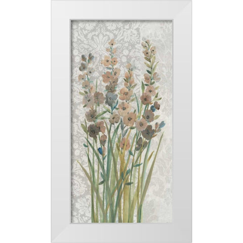 Patch of Wildflowers II White Modern Wood Framed Art Print by OToole, Tim