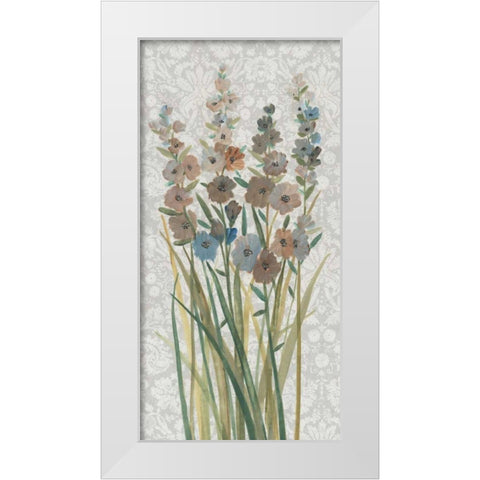 Patch of Wildflowers III White Modern Wood Framed Art Print by OToole, Tim