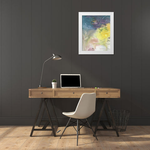 Softest Light I White Modern Wood Framed Art Print by Combs, Joyce