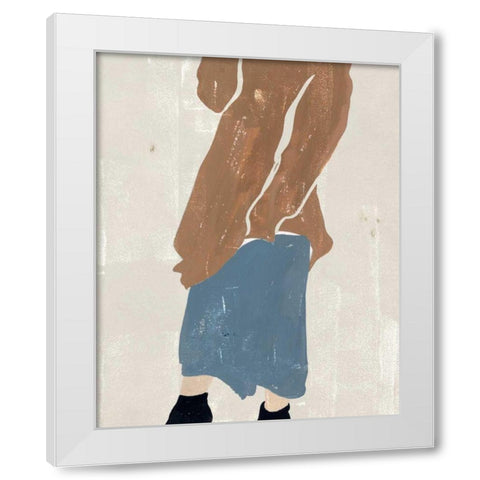 Alley Pose II White Modern Wood Framed Art Print by Wang, Melissa