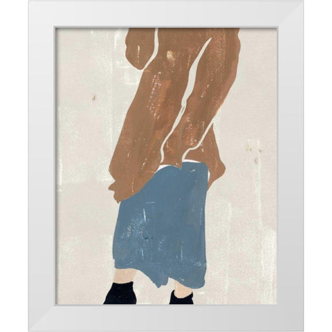 Alley Pose II White Modern Wood Framed Art Print by Wang, Melissa