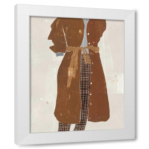 Alley Pose III White Modern Wood Framed Art Print by Wang, Melissa