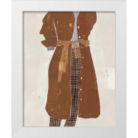 Alley Pose III White Modern Wood Framed Art Print by Wang, Melissa