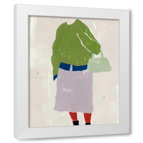 Alley Pose IV White Modern Wood Framed Art Print by Wang, Melissa