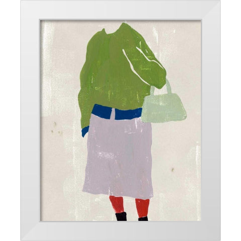 Alley Pose IV White Modern Wood Framed Art Print by Wang, Melissa