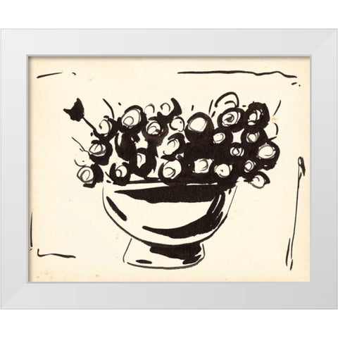 Sunshine Daisy I White Modern Wood Framed Art Print by Wang, Melissa