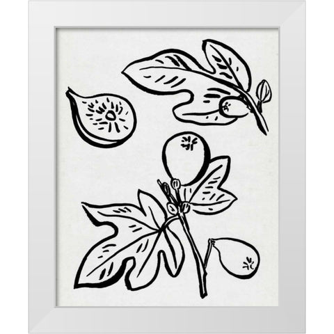 Fig Season II White Modern Wood Framed Art Print by Wang, Melissa