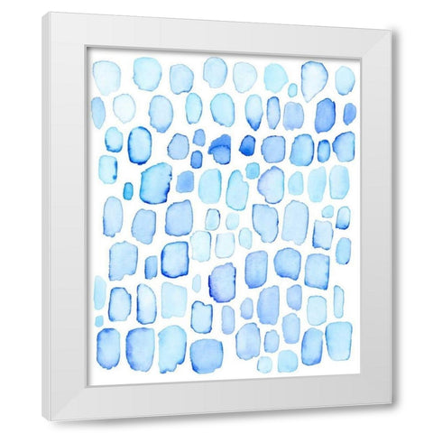 Ice Cubes I White Modern Wood Framed Art Print by Popp, Grace