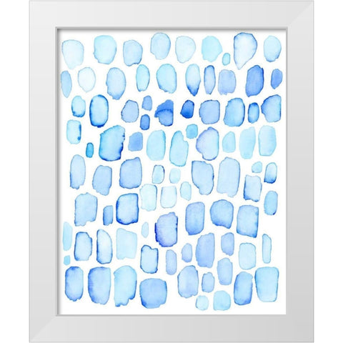 Ice Cubes I White Modern Wood Framed Art Print by Popp, Grace
