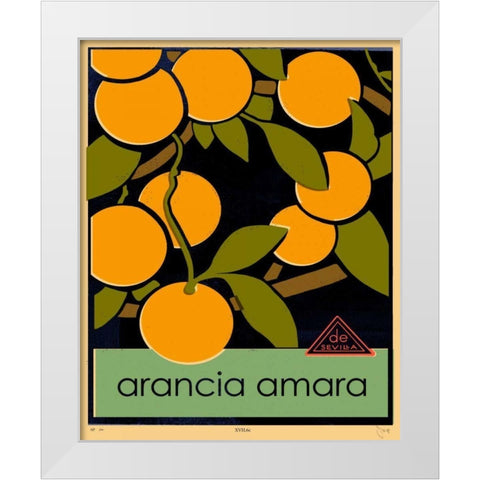 Euro Poster V White Modern Wood Framed Art Print by Green, Jacob