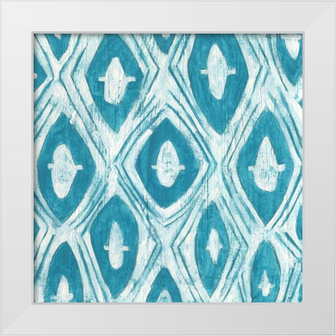 Eclectic Textile IV White Modern Wood Framed Art Print by Vess, June Erica
