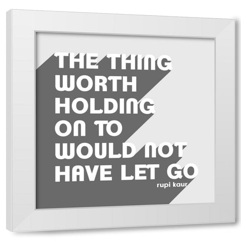 Let Go II White Modern Wood Framed Art Print by Popp, Grace