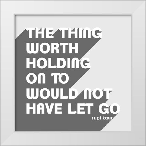 Let Go II White Modern Wood Framed Art Print by Popp, Grace