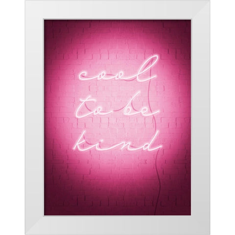 Sweet Neon I White Modern Wood Framed Art Print by Popp, Grace