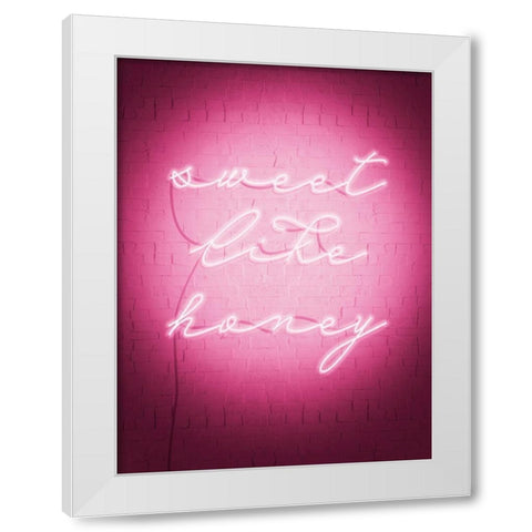 Sweet Neon II White Modern Wood Framed Art Print by Popp, Grace