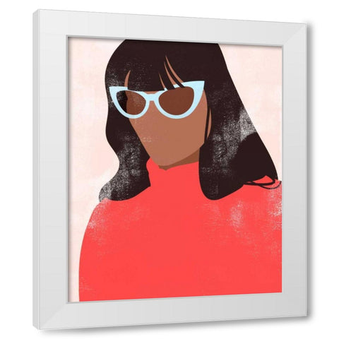 Shades I White Modern Wood Framed Art Print by Popp, Grace