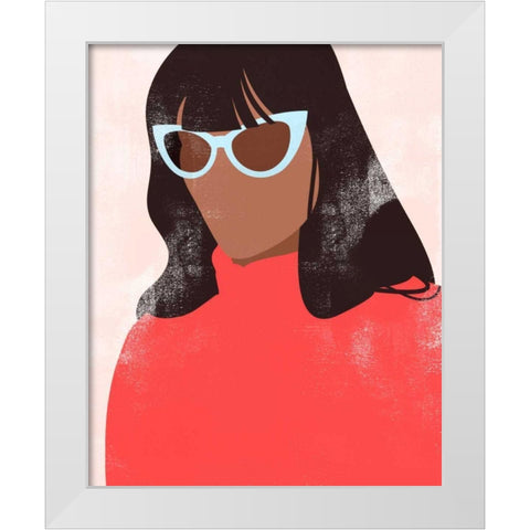 Shades I White Modern Wood Framed Art Print by Popp, Grace