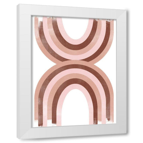 Arc Moderne IV White Modern Wood Framed Art Print by Vess, June Erica
