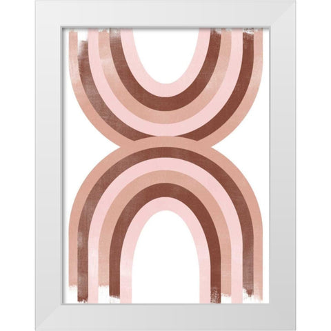 Arc Moderne IV White Modern Wood Framed Art Print by Vess, June Erica