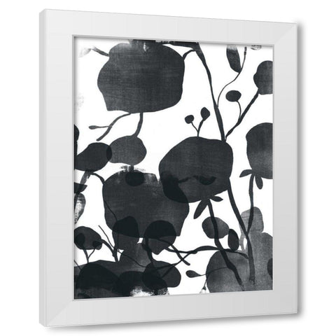 Monoflora I White Modern Wood Framed Art Print by Vess, June Erica