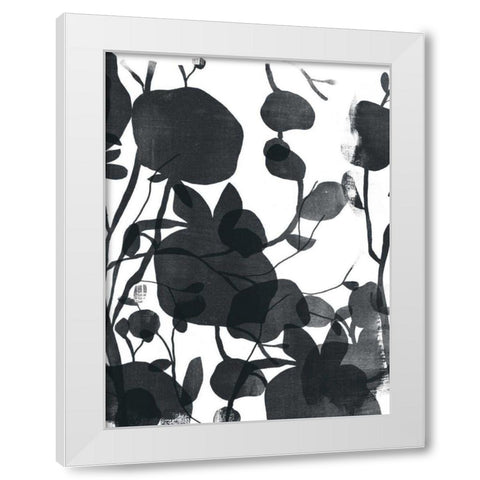 Monoflora II White Modern Wood Framed Art Print by Vess, June Erica