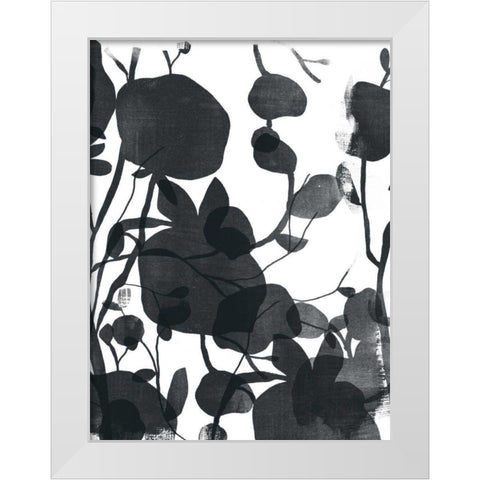 Monoflora II White Modern Wood Framed Art Print by Vess, June Erica