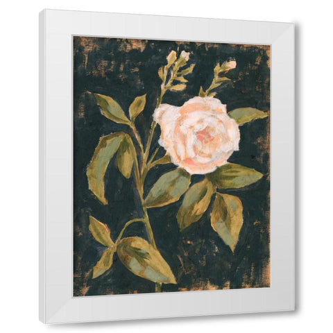 Moody Blooms I White Modern Wood Framed Art Print by Borges, Victoria