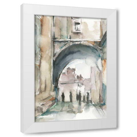 Watercolor Arch Studies II White Modern Wood Framed Art Print by Harper, Ethan