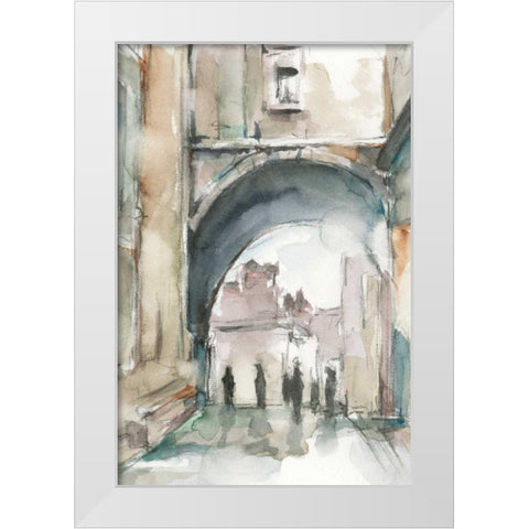 Watercolor Arch Studies II White Modern Wood Framed Art Print by Harper, Ethan