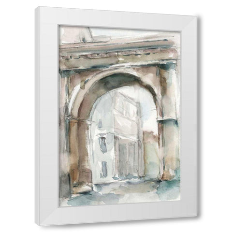 Watercolor Arch Studies III White Modern Wood Framed Art Print by Harper, Ethan