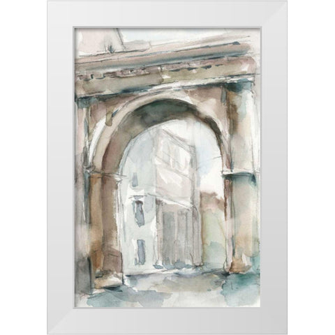 Watercolor Arch Studies III White Modern Wood Framed Art Print by Harper, Ethan