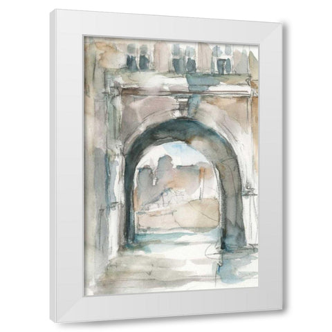 Watercolor Arch Studies IV White Modern Wood Framed Art Print by Harper, Ethan