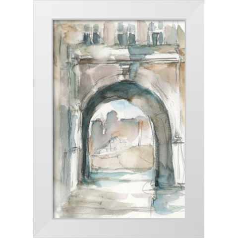 Watercolor Arch Studies IV White Modern Wood Framed Art Print by Harper, Ethan