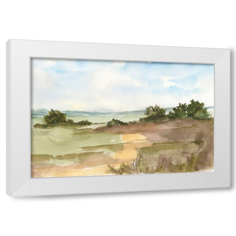 Fall Fields II White Modern Wood Framed Art Print by Harper, Ethan