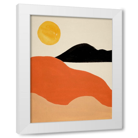 New Day II White Modern Wood Framed Art Print by Wang, Melissa