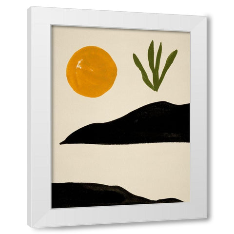 New Day III White Modern Wood Framed Art Print by Wang, Melissa