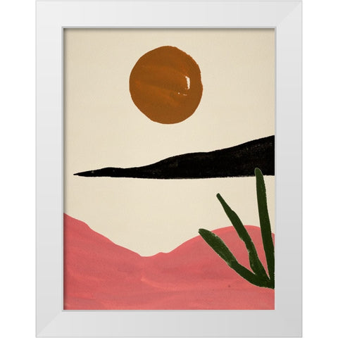 New Day IV White Modern Wood Framed Art Print by Wang, Melissa