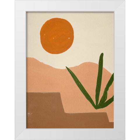 New Day VI White Modern Wood Framed Art Print by Wang, Melissa