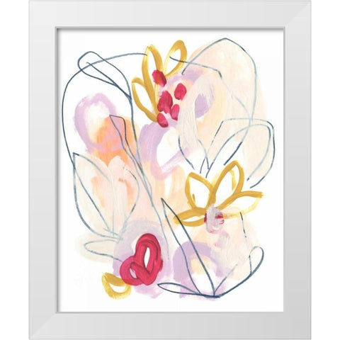 Balance Bloom II White Modern Wood Framed Art Print by Vess, June Erica