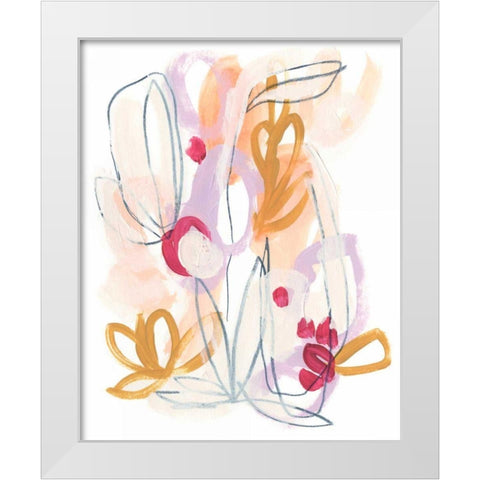 Balance Bloom IV White Modern Wood Framed Art Print by Vess, June Erica